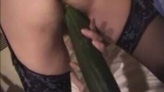 French woman and the cucumber