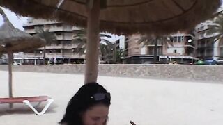 Strandschlampe Jessica auf Mallorca